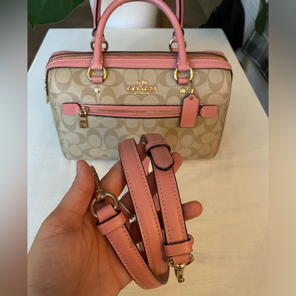 Coach Beige and Pink Women's Bag - Picture 9 of 9